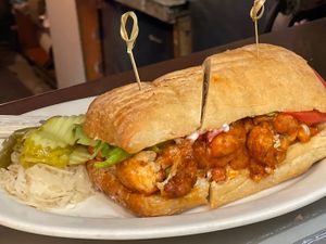 PO BOY Sandwich  at The Organic Grill in New York City