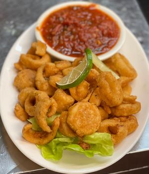 Calamari Hearts of Palms  at The Organic Grill in New York City