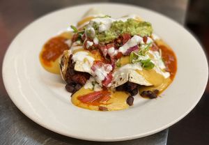 Jackfruit Enchiladas  at The Organic Grill in New York City