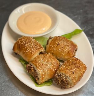 Not Piggies in a Blanket  at The Organic Grill in New York City