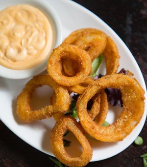 Gluten Free Onion Rings  at The Organic Grill in New York City