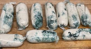 House Made Cashew Spirulina  Cheese  at The Organic Grill in New York City