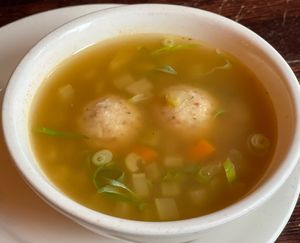 Matzo Ball Soup  at The Organic Grill in New York City