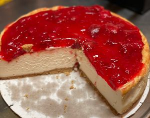 Vegan Strawberry Cheesecake  at The Organic Grill in New York City