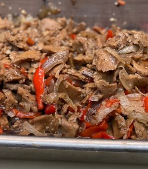 Veggie Shawarma Prep at The Organic Grill in New York City