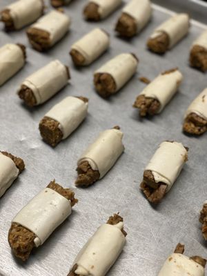 Not Piggies in A Blanket ready to go to the oven  at The Organic Grill in New York City