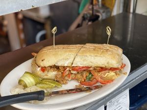 Philly Cheesesteak  at The Organic Grill in New York City