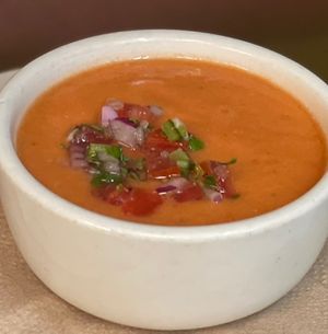 Gazpacho Soup  at The Organic Grill in New York City