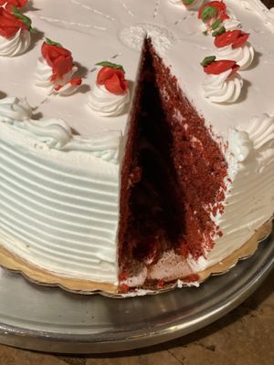 Red Velvet Cake at The Organic Grill in New York City