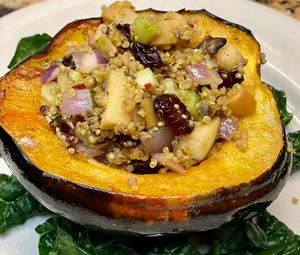 Stuffed Acorn Squash  at The Organic Grill in New York City