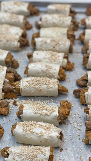 Not Piggy in a blanket  at The Organic Grill in New York City