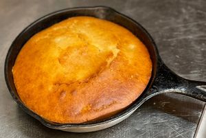 House Made  Cornbread  at The Organic Grill in New York City