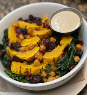 Kale Delicata Squash Salad  at The Organic Grill in New York City