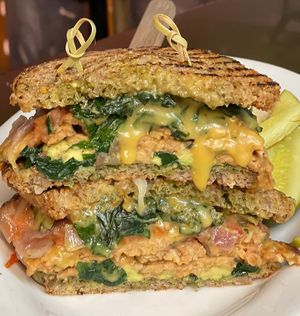 Green Melt Sandwich  at The Organic Grill in New York City