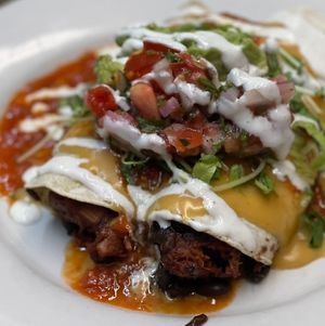 Jackfruit Enchiladas  at The Organic Grill in New York City