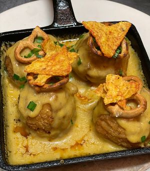 Gluten Free Loaded Macaroni & Cheese  at The Organic Grill in New York City