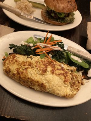 The tofu omelette. The OG is my favorite place to eat when I’m in NYC.   at The Organic Grill in New York City