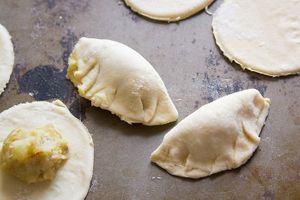 Pierogis daily special. Can be served pan fried or  cooked . Flavors of fillings might change daily  #Veganuary at The Organic Grill in New York City