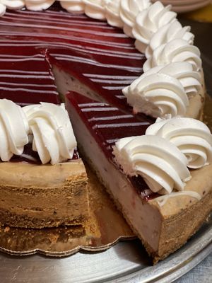 New ! Triple Berry Cheesecake  at The Organic Grill in New York City