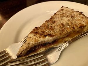 blueberry peach crumble ✨  at The Organic Grill in New York City