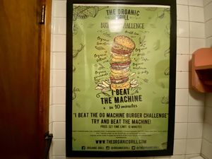 burger contest  at The Organic Grill in New York City