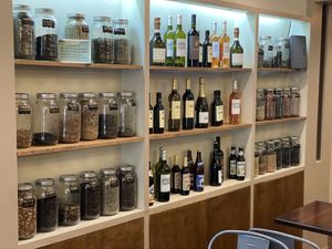 Interior of a New location in Greenwich Village   at The Organic Grill in New York City