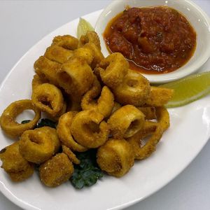 Hearts of Palms "Calamari “  at The Organic Grill in New York City
