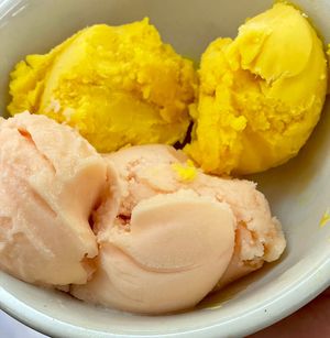 New Ice Cream Flavors : Mango & Blood Orange   at The Organic Grill in New York City