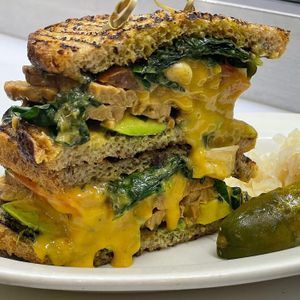 Green Melt sandwich   at The Organic Grill in New York City