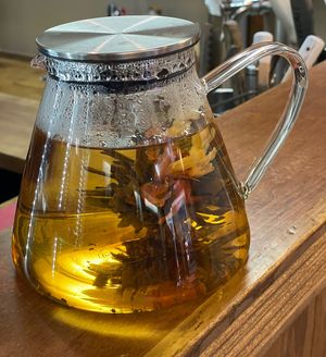 Lychee Blooming Flower Tea  at The Organic Grill in New York City