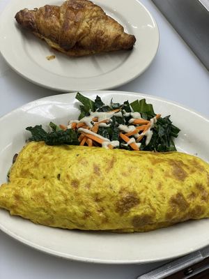 You can order our Tofu Omelette w croissant now   at The Organic Grill in New York City