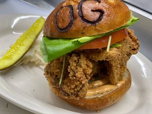 Crispy OGicken Sandwich   at The Organic Grill in New York City