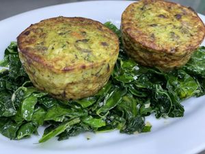 Crustless Quiche   at The Organic Grill in New York City