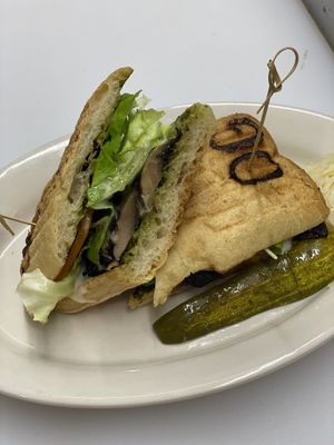 Portobello Mushrooms sandwich   at The Organic Grill in New York City
