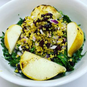 Pear ,Quinoa & Kale Salad   at The Organic Grill in New York City