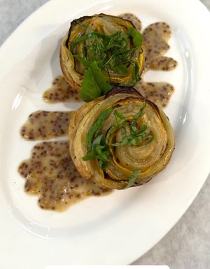 Zucchini Rosettes   at The Organic Grill in New York City