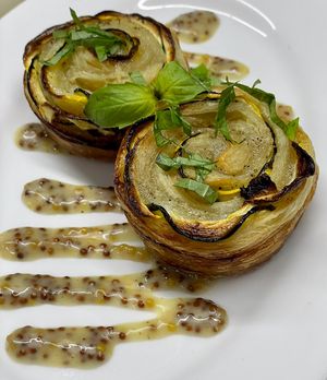 Zucchini Rosettes  at The Organic Grill in New York City