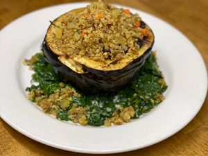 Stuffed Acorn Squash   at The Organic Grill in New York City