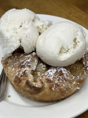 Apple Tart with Vanilla Ice Cream   at The Organic Grill in New York City