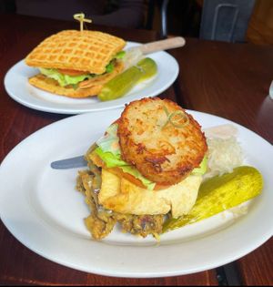 Brunch dishes   at The Organic Grill in New York City