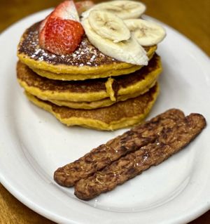 Pumpkin Pancakes   at The Organic Grill in New York City