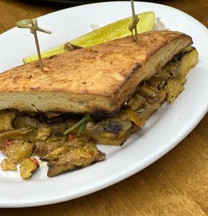 Philly Cheesesteak sandwich   at The Organic Grill in New York City