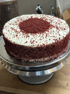 Red Velvet cake   at The Organic Grill in New York City