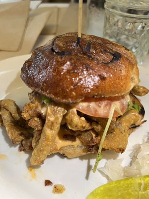 Crispy OGicken sandwich   at The Organic Grill in New York City