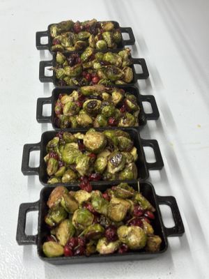 Brussels Sprouts side   at The Organic Grill in New York City