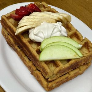 Brunch Giant Waffle   at The Organic Grill in New York City