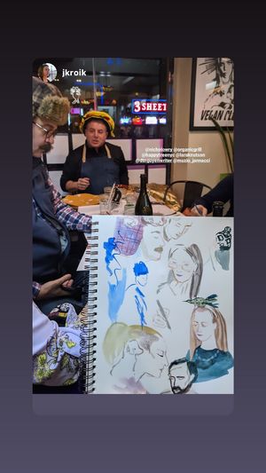 Drawing night at The Organic Grill  at The Organic Grill in New York City