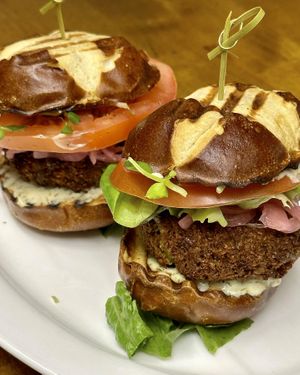Chickpea Sliders   at The Organic Grill in New York City