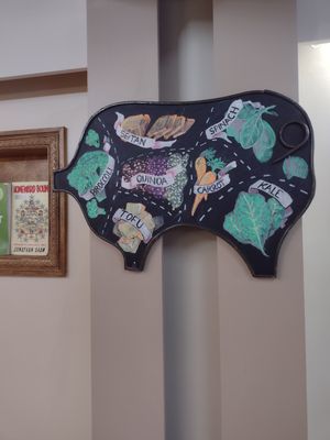 Wall hanging. at The Organic Grill in New York City