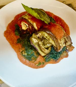 Eggplant Rollatini   at The Organic Grill in New York City